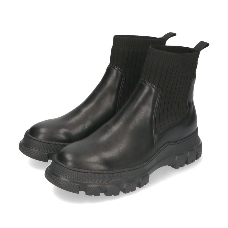 ORiental TRaffic「トラックソールリブニットブーツ/31404」|ショートブーツ|