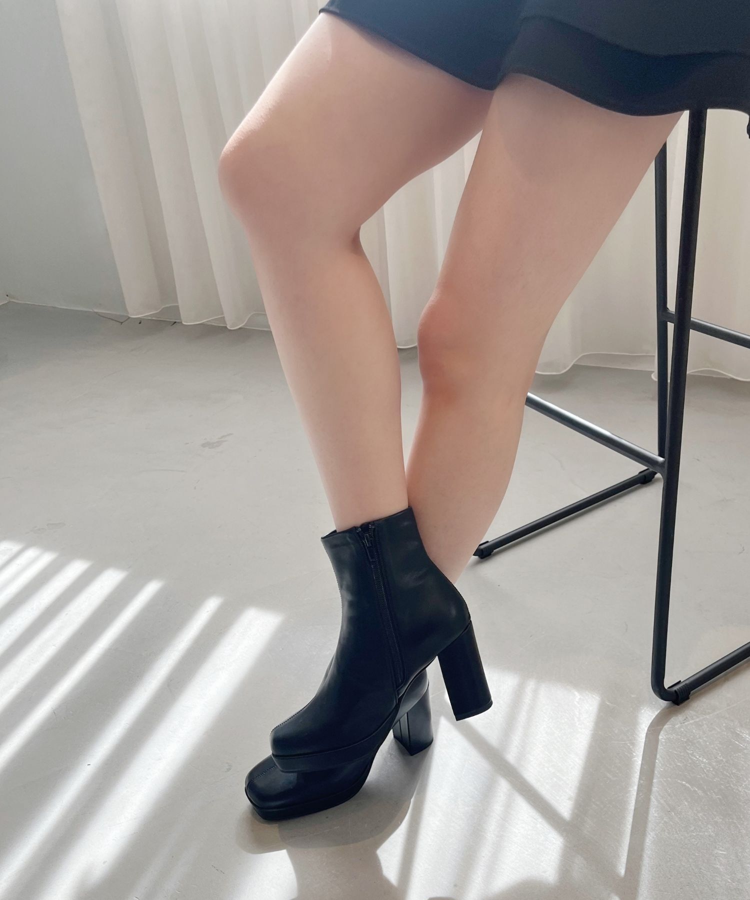 ORiental TRaffic「プラットフォームヒールショートブーツ/51410」|ショートブーツ|