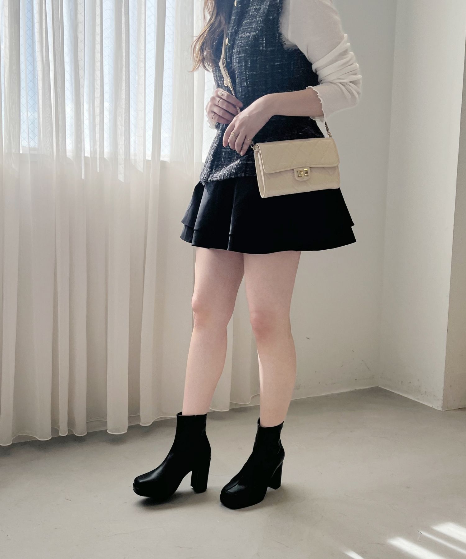 ORiental TRaffic「プラットフォームヒールショートブーツ/51410」|ショートブーツ|