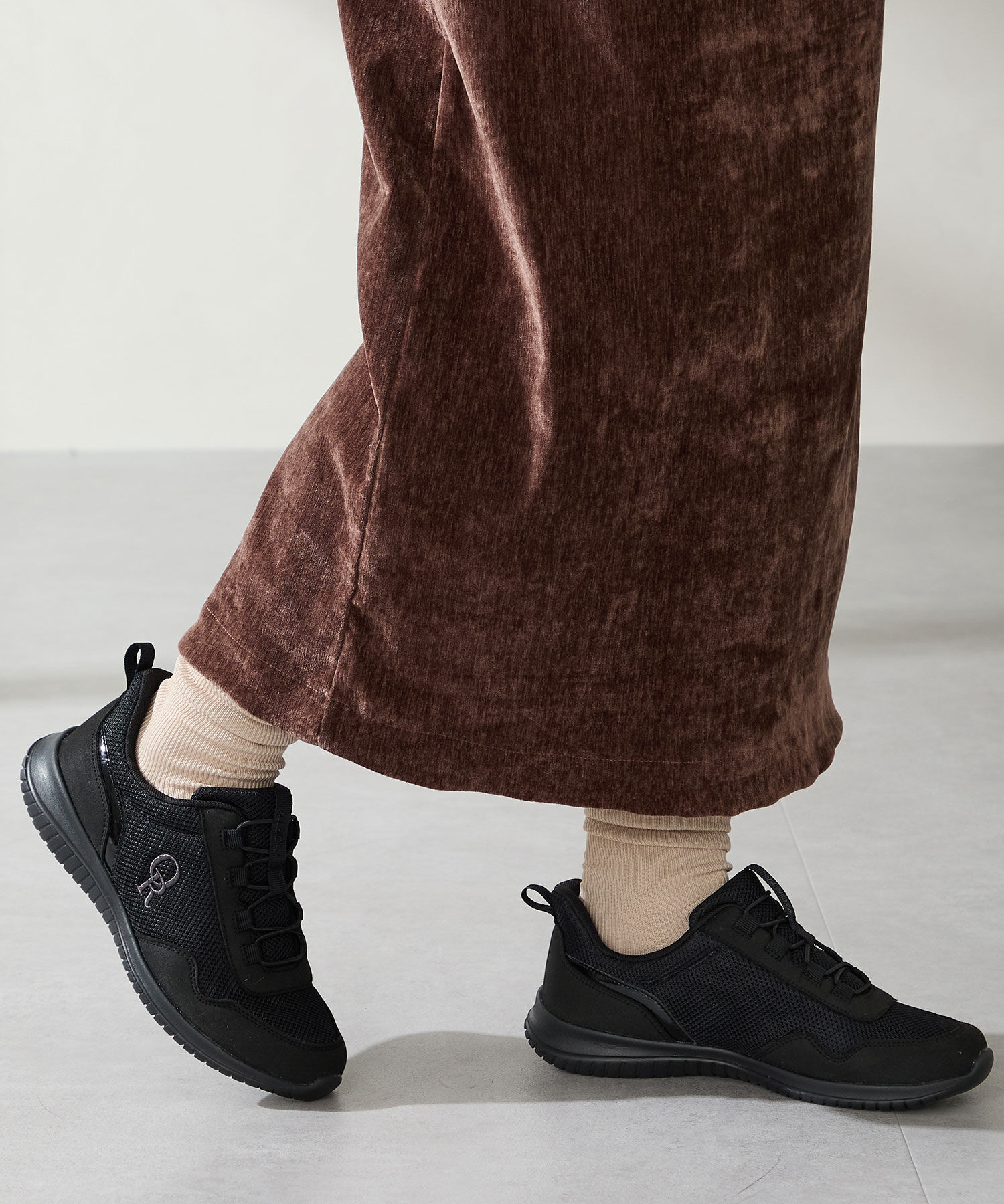 ORiental TRaffic「【瞬間フィット】 ゴム シューレース スニーカー /OT3786 ハンズフリー」|スニーカー|