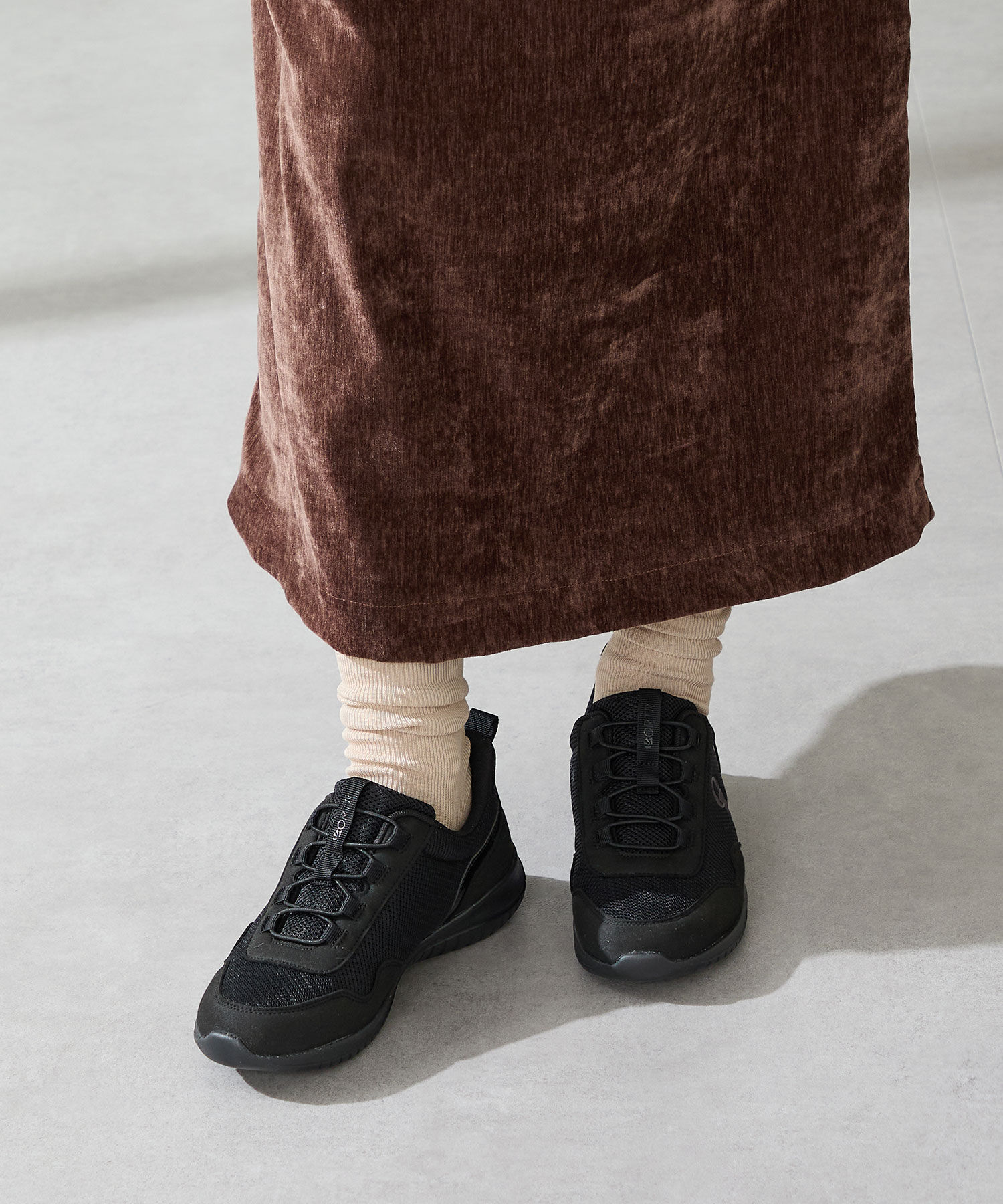 ORiental TRaffic「【瞬間フィット】 ゴム シューレース スニーカー /OT3786 ハンズフリー」|スニーカー|