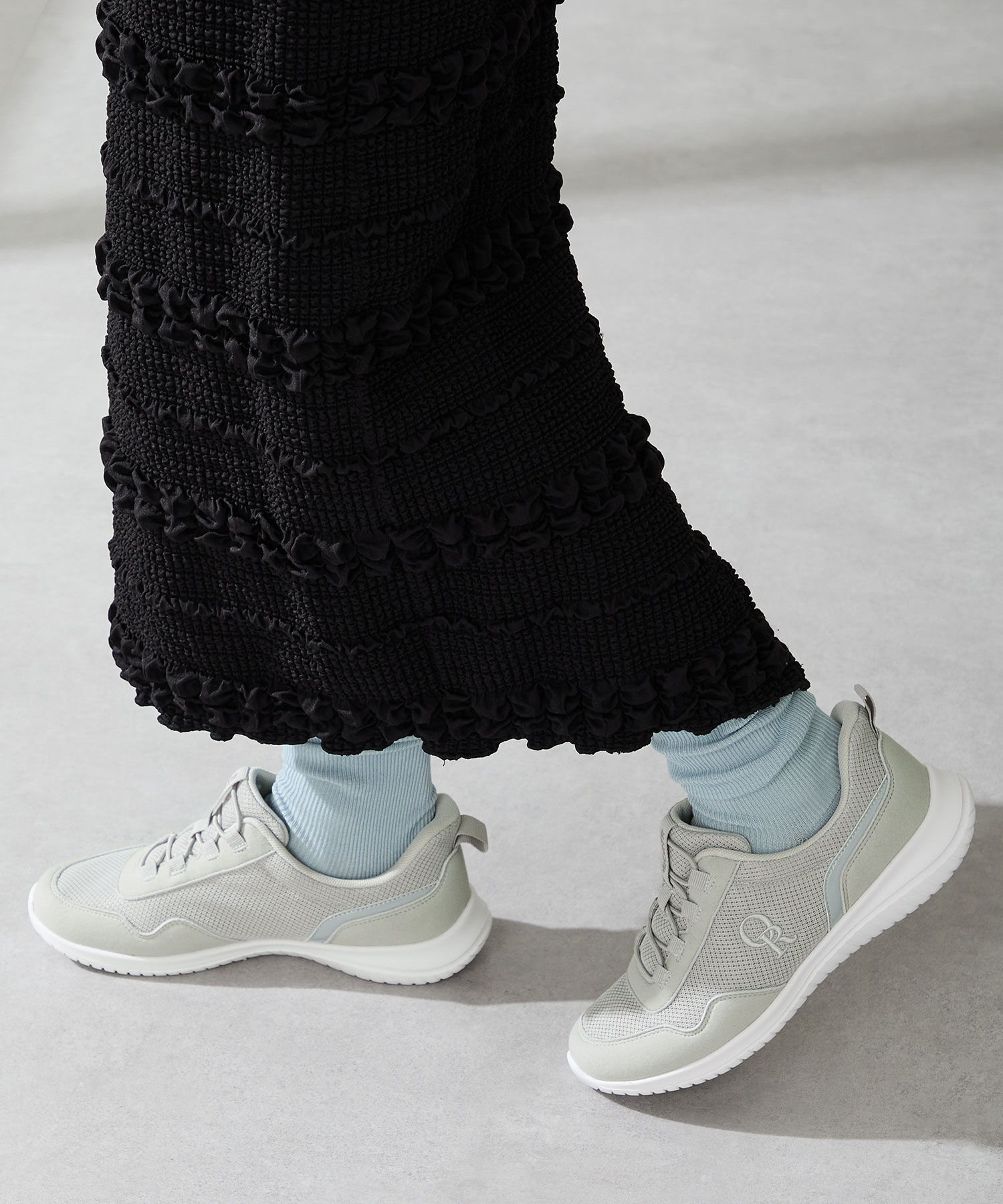 ORiental TRaffic「【瞬間フィット】 ゴム シューレース スニーカー /OT3786 ハンズフリー」|スニーカー|