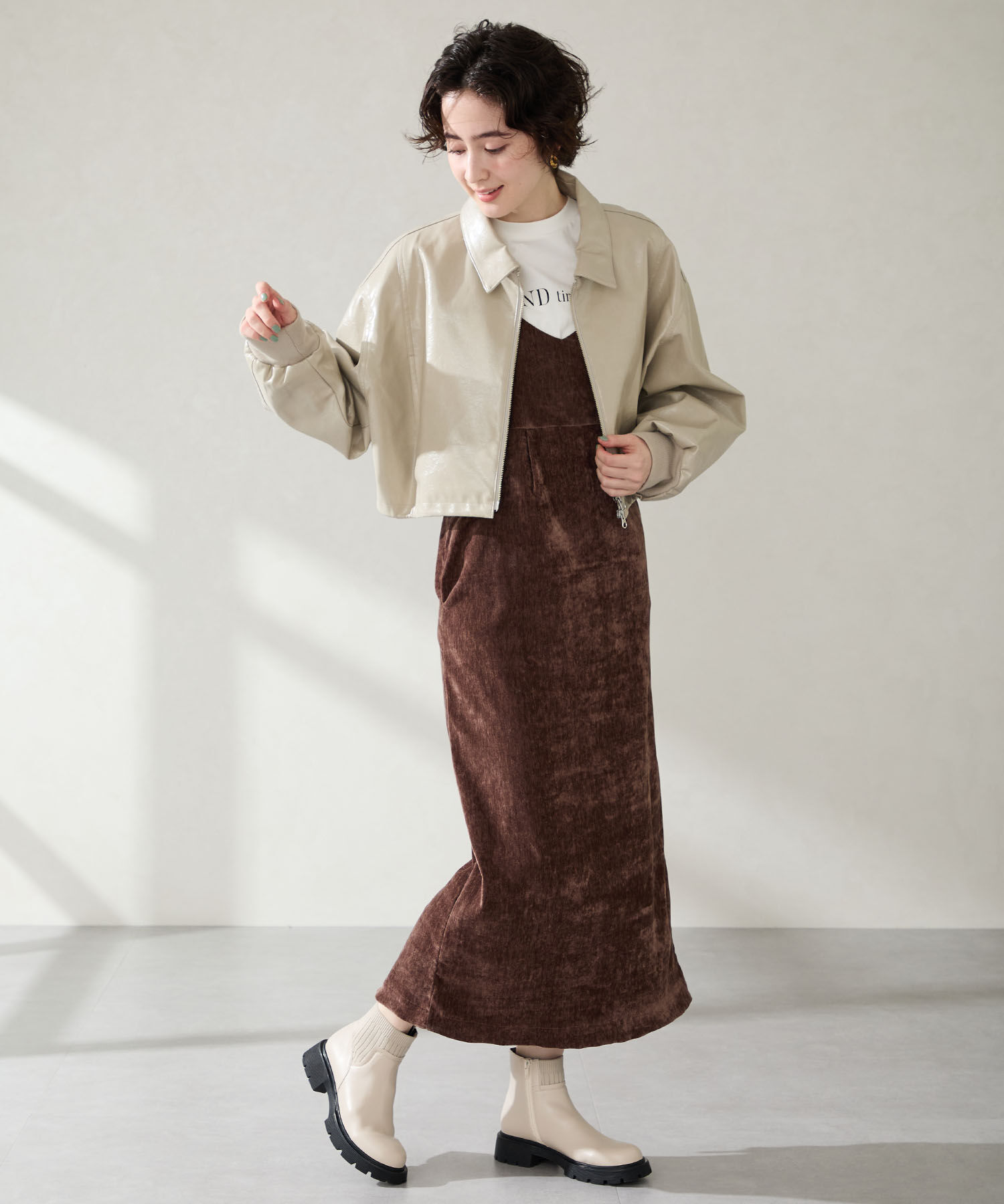 ORiental TRaffic「ニット ドッキング タンクソール ブーツ /51412」|ショートブーツ|