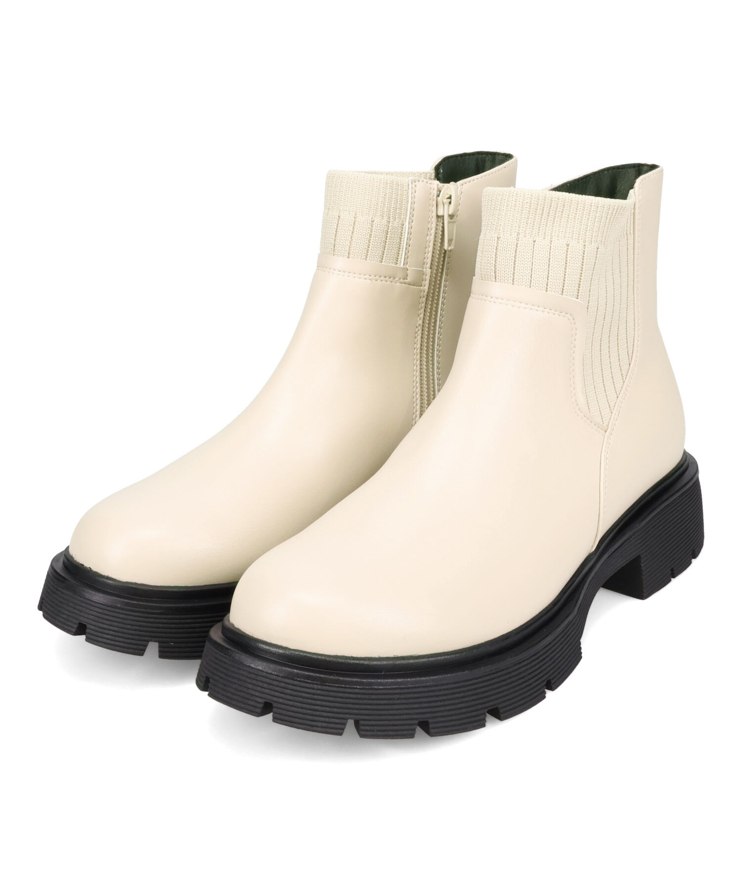 ORiental TRaffic「ニット ドッキング タンクソール ブーツ /51412」|ショートブーツ|