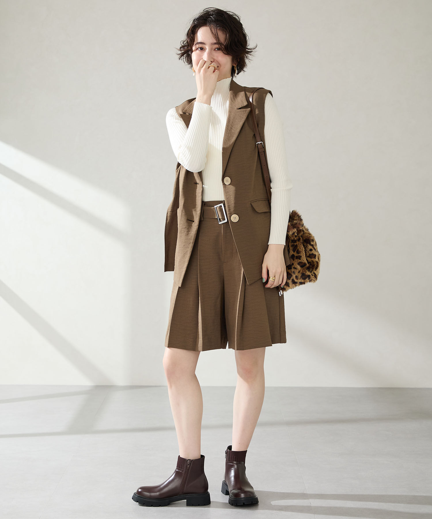 ORiental TRaffic「ニット ドッキング タンクソール ブーツ /51412」|ショートブーツ|