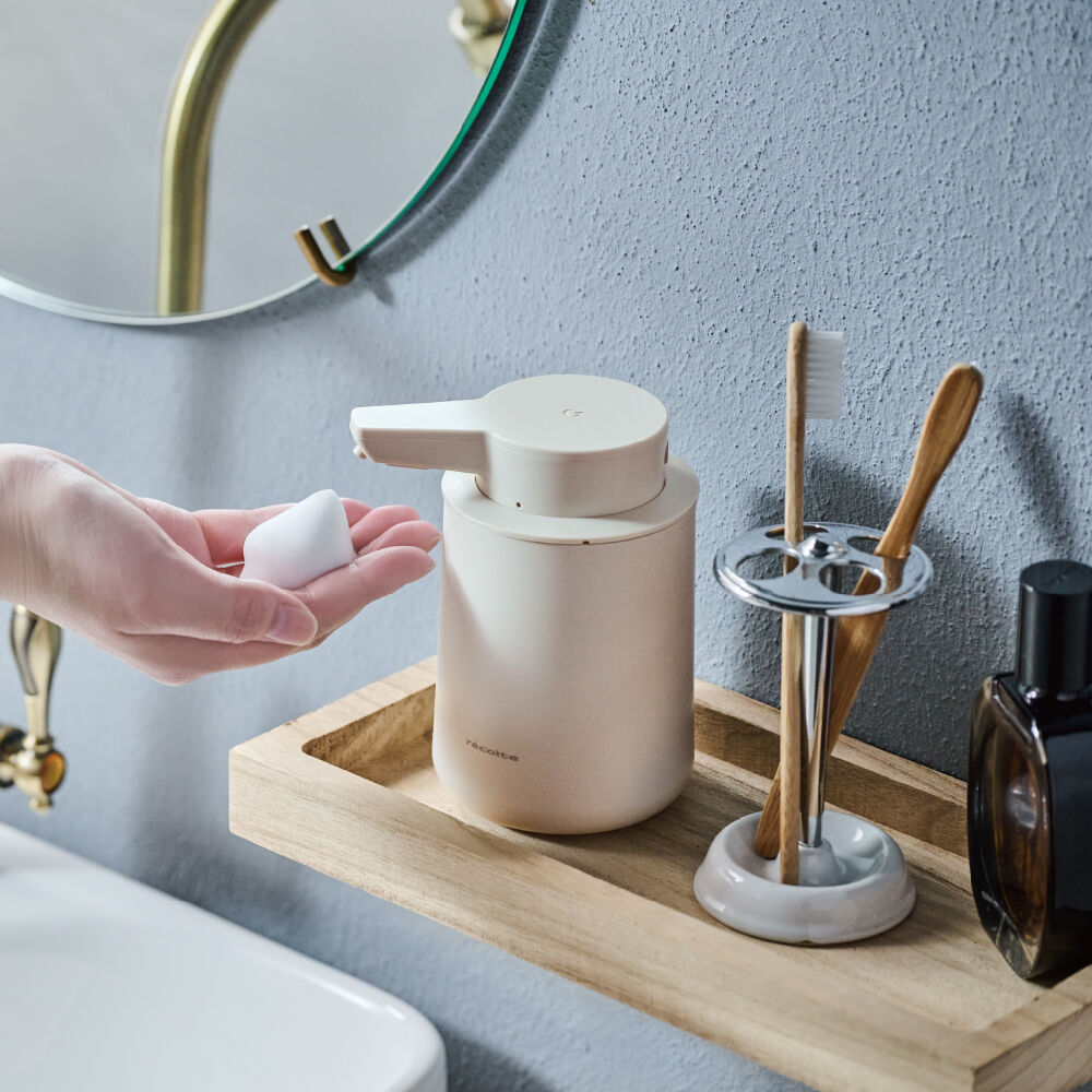 recolte「レコルト 充電式オートディスペンサー[泡用]　RDS-1」|トイレタリー・ランドリーグッズ|クリームホワイト