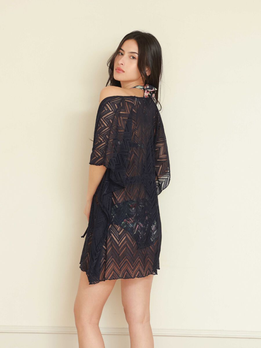 Riberce「【お水OK！リゾートアイテム】水着の上からサラッと羽織れるヘリンボーン編みレースガウン」|その他|