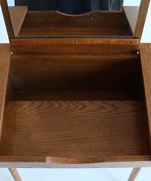  「コンパクトドレッサー toledoドレッサー＆スツールセット」|ミラー|