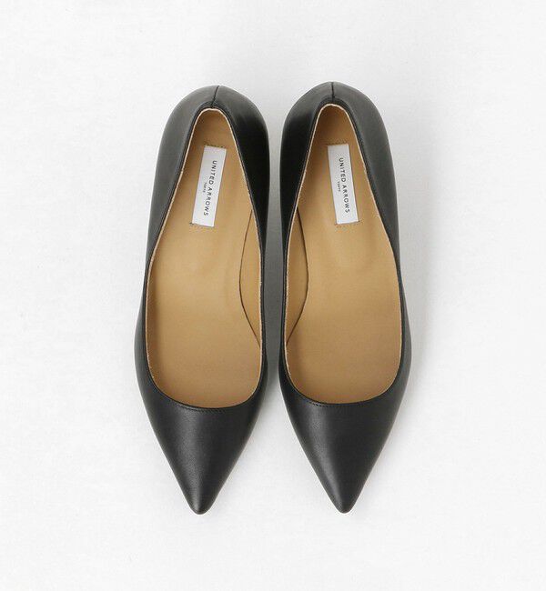 UNITED ARROWS「ポインテッドトゥ ソフト パンプス BLACK」|パンプス|