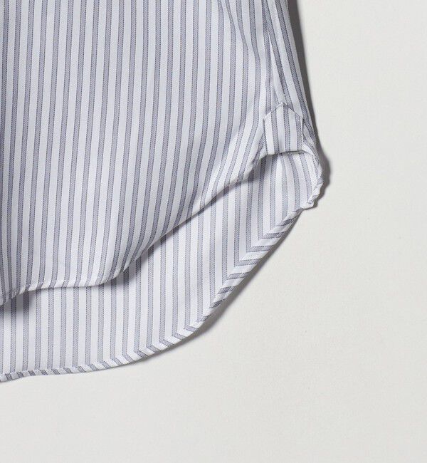 UNITED ARROWS「イージーケア AG キャンディーストライプ セミワイドカラー クレリックシャツ 抗菌防臭」|シャツ・ブラウス|