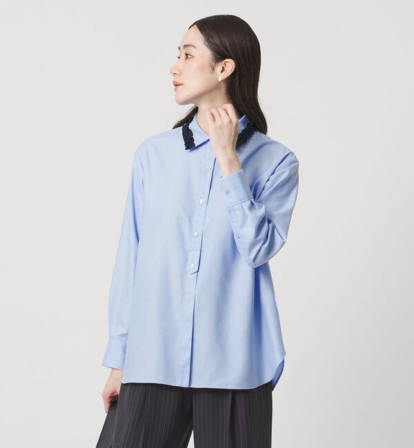 UNITED ARROWS「ミニフリルシャツ‐ウォッシャブル‐」|シャツ・ブラウス|