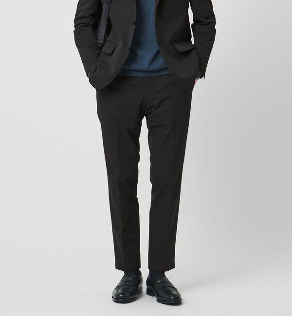 UNITED ARROWS「ダブルクロス ノープリーツ パンツ UA COZY ウォッシャブル ２WAYストレッチ はっ水」|スーツ|