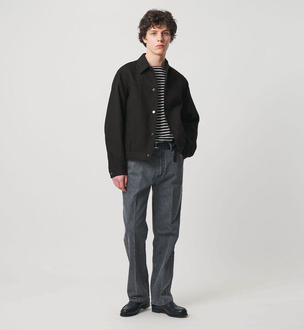 UNITED ARROWS「リネン バスケットツイル モダン トラッカージャケット」|ブルゾン・スタジャン|