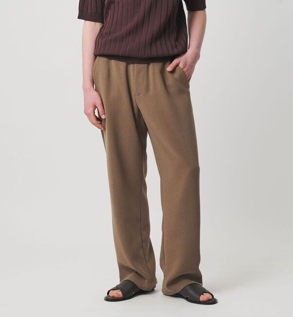 UNITED ARROWS「ポリエステルサブレ モダンストレート イージーパンツ」|スラックス|MOCA