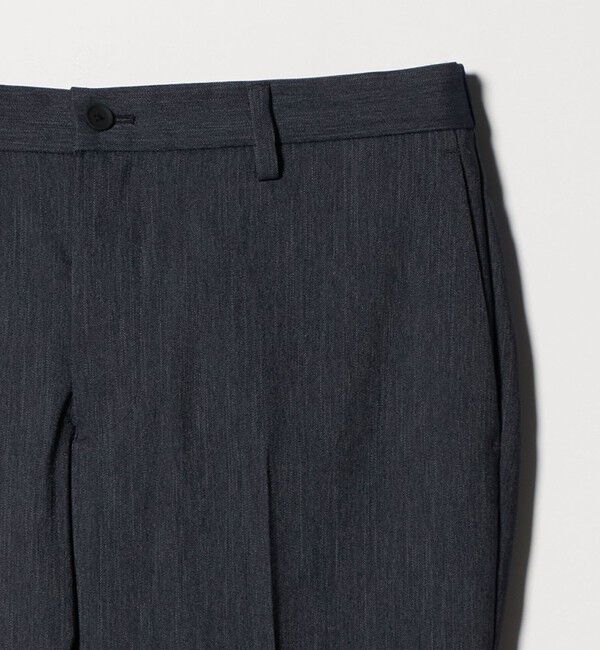 UNITED ARROWS「デニムライク ノープリーツ パンツ UA COZY　ウォッシャブル　ヨコストレッチ　防しわ」|スラックス|