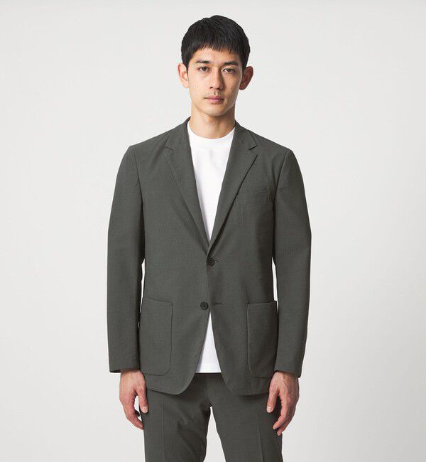 UNITED ARROWS「ライトサッカー 2ボタン テーラード ジャケット UA COZY ウォッシャブル 2WAYストレッチ」|テーラードジャケット|