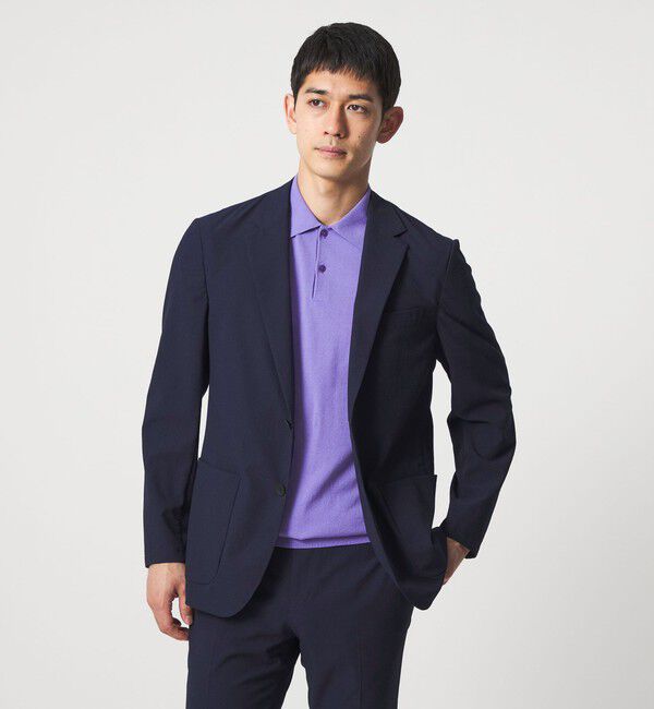 UNITED ARROWS「ライトサッカー 2ボタン テーラード ジャケット UA COZY ウォッシャブル 2WAYストレッチ」|テーラードジャケット|