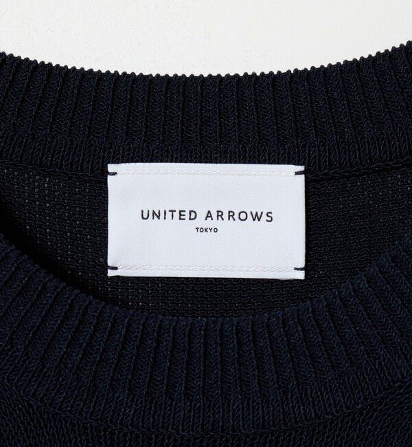 UNITED ARROWS「クルーネック ベーシック ショートスリーブ ニット ‐ウォッシャブル‐」|ニット・セーター|