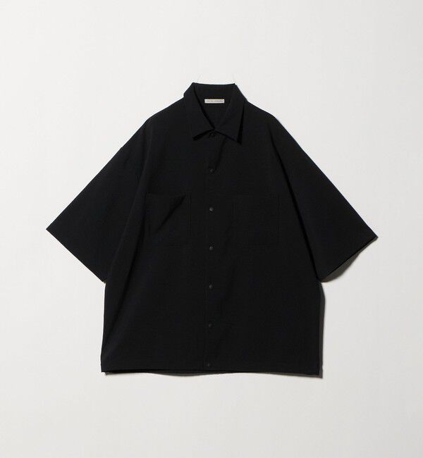 UNITED ARROWS「DotAir ドットエア サッカー ダブルポケットシャツ　吸水速乾」|シャツ・ブラウス|BLACK