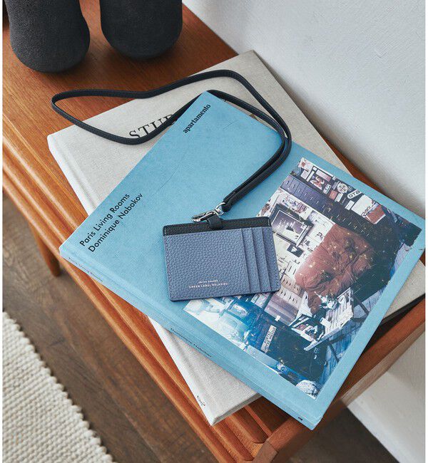 UNITED ARROWS green label relaxing「シボ レザーライク ID ホルダー」|名刺入れ・カードケース|