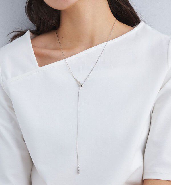 UNITED ARROWS green label relaxing「スネークチェーン Wシズク スライドネックレス」|ネックレス|SILVER