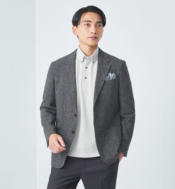 UNITED ARROWS green label relaxing「DUADRY clean バーズアイ ボタンダウン ビズポロ ポロシャツ -吸水速乾・抗菌-」|ポロシャツ|