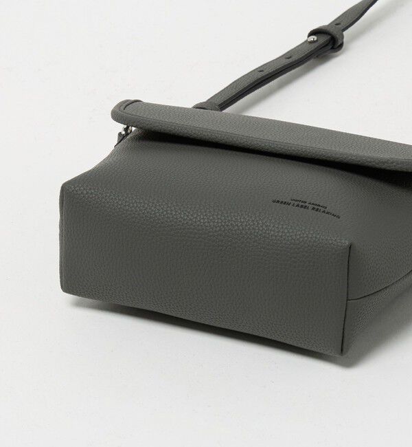 UNITED ARROWS green label relaxing「シボ レザーライク フラップ ショルダーバッグ」|ショルダー・メッセンジャー|