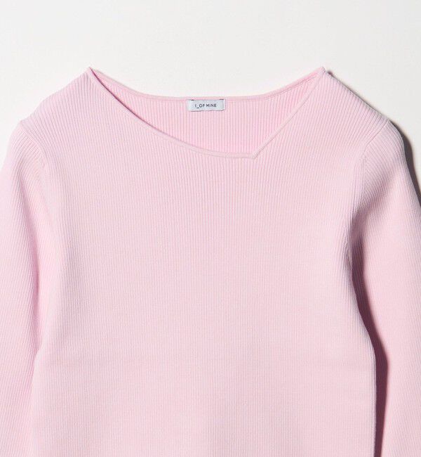 UNITED ARROWS green label relaxing「＜1_OF MINE＞リブ アシンメトリー ネック プルオーバー ニット」|ニット・セーター|