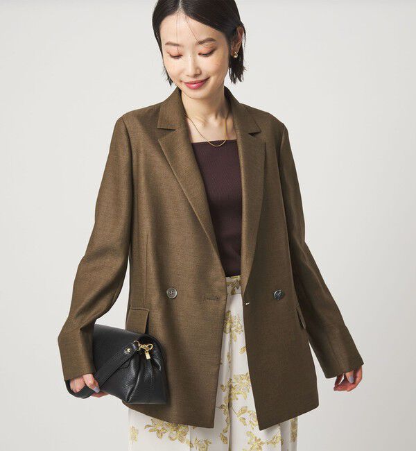 UNITED ARROWS green label relaxing「［size SHORTあり］リネンライク 2B ジャケット」|テーラードジャケット|