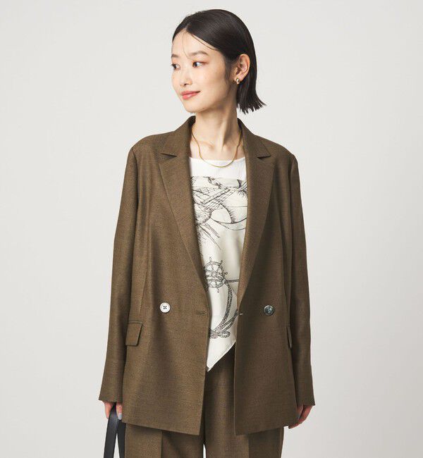 UNITED ARROWS green label relaxing「［size SHORTあり］リネンライク 2B ジャケット」|テーラードジャケット|