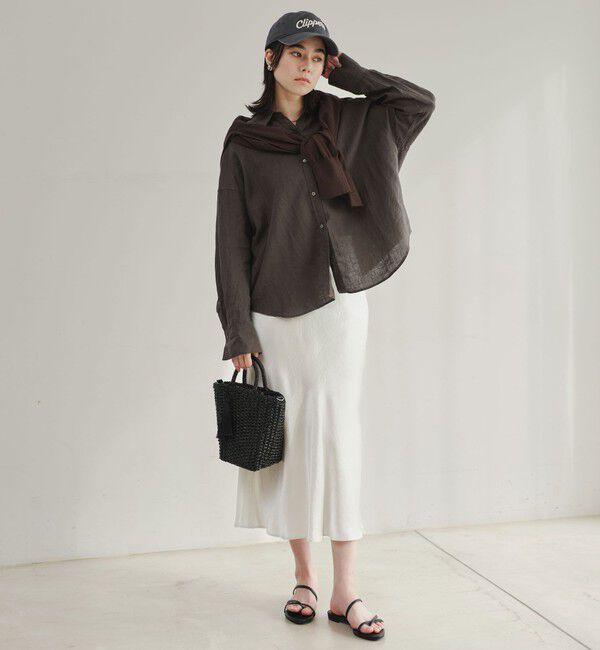 UNITED ARROWS green label relaxing「【結論シリーズ】リネンバランスシャツ［size SHORTあり］」|シャツ・ブラウス|