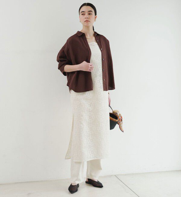 UNITED ARROWS green label relaxing「【結論シリーズ】リネンバランスシャツ［size SHORTあり］」|シャツ・ブラウス|