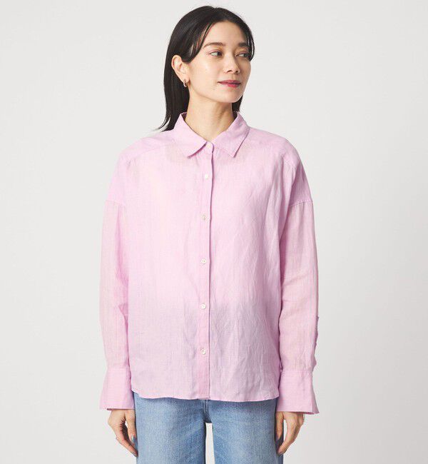 UNITED ARROWS green label relaxing「【結論シリーズ】リネンバランスシャツ［size SHORTあり］」|シャツ・ブラウス|