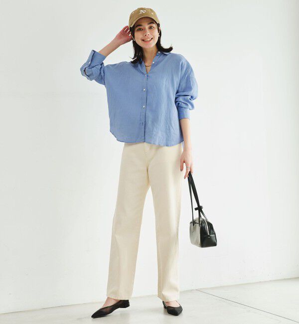 UNITED ARROWS green label relaxing「【結論シリーズ】リネンバランスシャツ［size SHORTあり］」|シャツ・ブラウス|