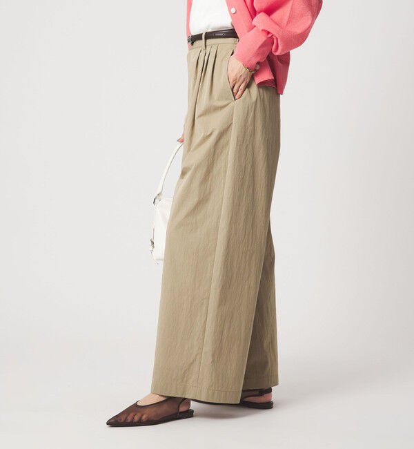 UNITED ARROWS green label relaxing「［size SHORTあり］グロッシー ワイド パンツ」|その他|