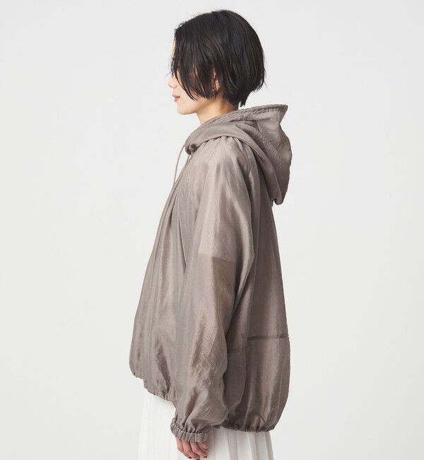 UNITED ARROWS green label relaxing「シアー ギャザー フード ブルゾン」|ブルゾン・スタジャン|