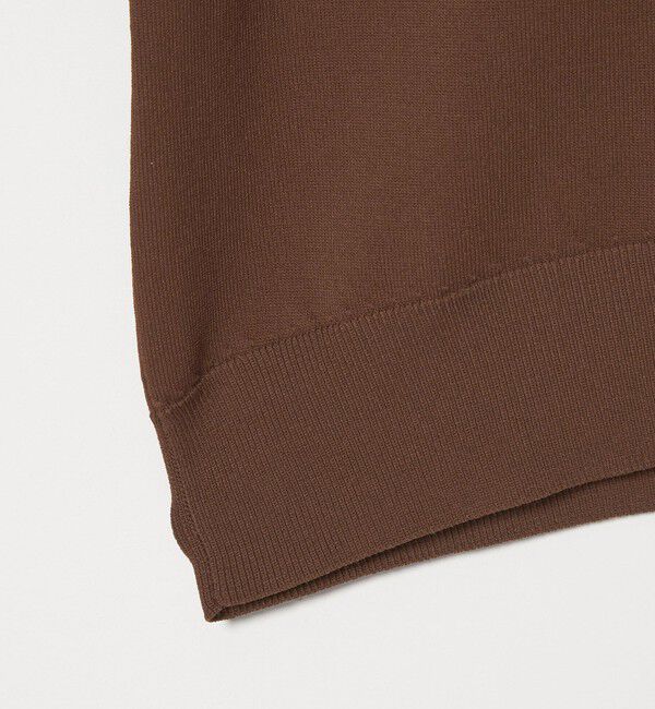 UNITED ARROWS green label relaxing「【WEB限定】＜at ease＞エリツキ スキッパー ニット 接触冷感 UVカット 遮熱」|ニット・セーター|