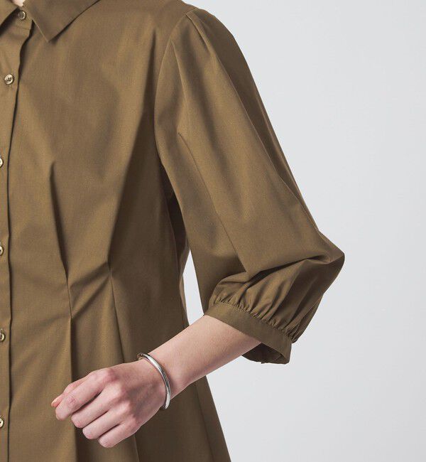 UNITED ARROWS green label relaxing「ウエスト タック フレア シャツ」|シャツ・ブラウス|