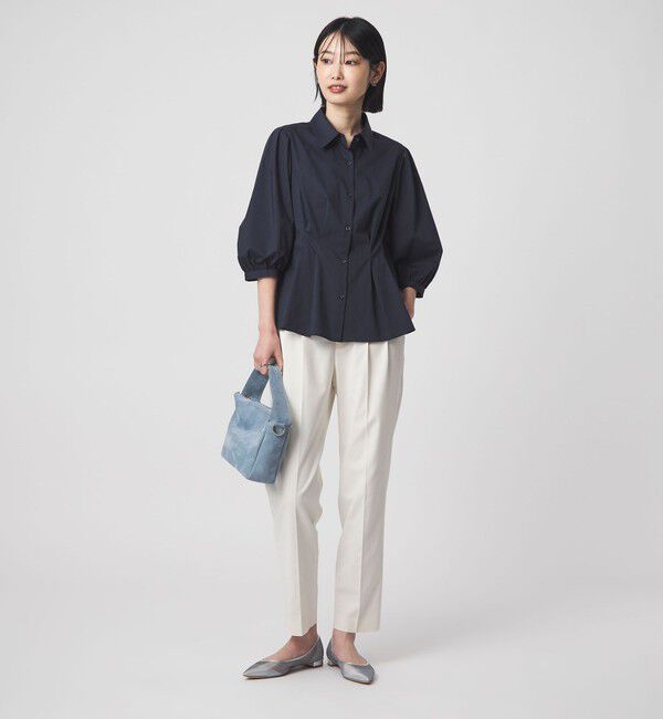 UNITED ARROWS green label relaxing「ウエスト タック フレア シャツ」|シャツ・ブラウス|