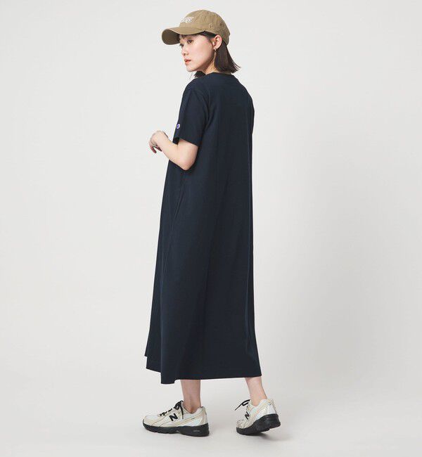 UNITED ARROWS green label relaxing「【別注】＜Champion＞ショートスリーブ フレア Tシャツ ワンピース」|ワンピース|