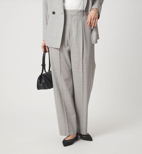 UNITED ARROWS green label relaxing「［size SHORTあり］ライト カチリラ ストレート パンツ」|スラックス|LT.GRAY