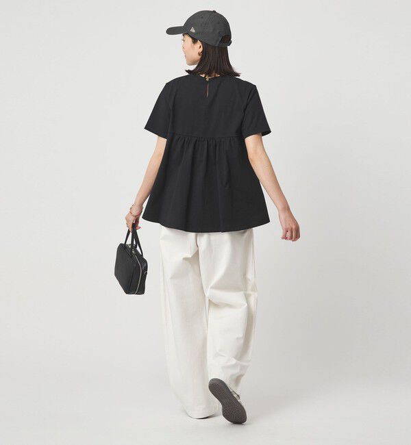 UNITED ARROWS green label relaxing「【WEB限定】＜at ease＞バック フレア カットソー  接触冷感 UVカット 遮熱」|Tシャツ・カットソー|