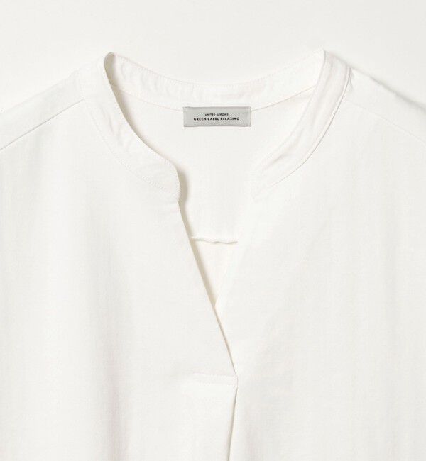 UNITED ARROWS green label relaxing「【WEB限定】＜at ease＞スキッパー カットソー 接触冷感 UVカット 遮熱」|Tシャツ・カットソー|