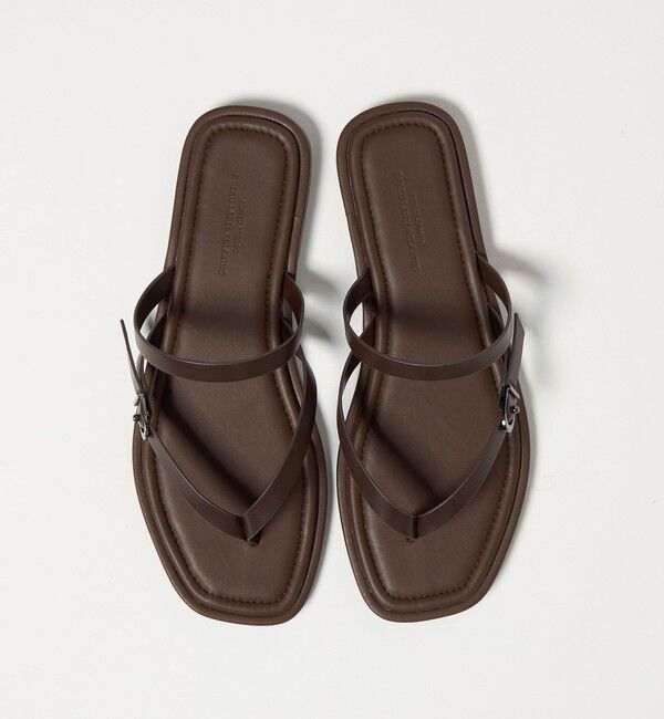 UNITED ARROWS green label relaxing「トライアングル トング サンダル」|サンダル|DK.BROWN