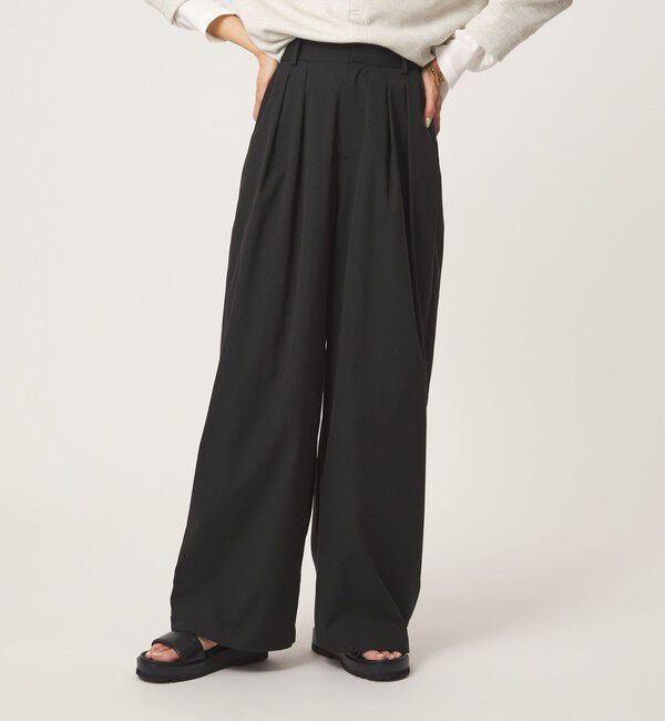 UNITED ARROWS green label relaxing「【WEB限定】＜at ease＞オルマイ スラックス ストレッチ UVカット」|スラックス|