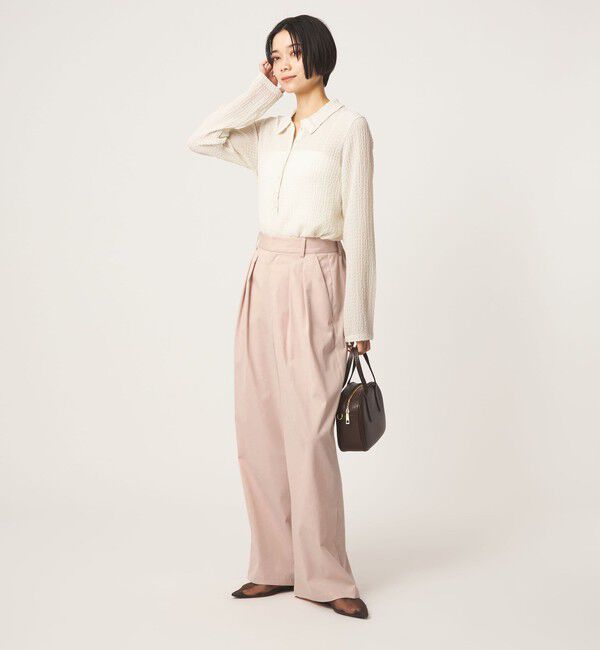 UNITED ARROWS green label relaxing「【WEB限定】＜at ease＞オルマイ スラックス ストレッチ UVカット」|スラックス|