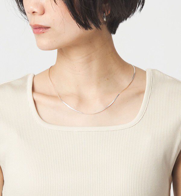 UNITED ARROWS green label relaxing「ブライトリブ デコルテ フレンチスリーブ プルオーバー カットソー」|Tシャツ・カットソー|