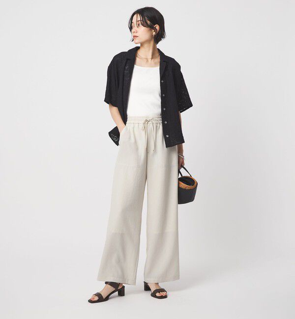 UNITED ARROWS green label relaxing「［size SHORT/TALLあり］ドライクロスパンツ オフホワイト」|その他|