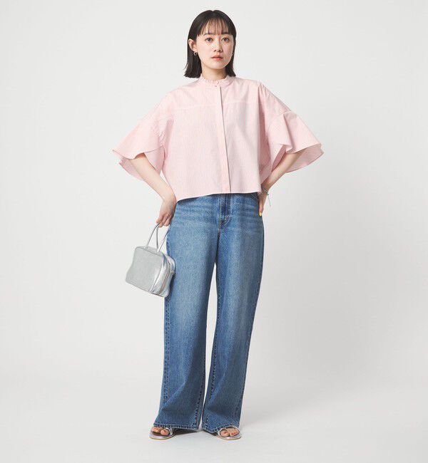 UNITED ARROWS green label relaxing「フレアスリーブ ブラウス 接触冷感」|シャツ・ブラウス|