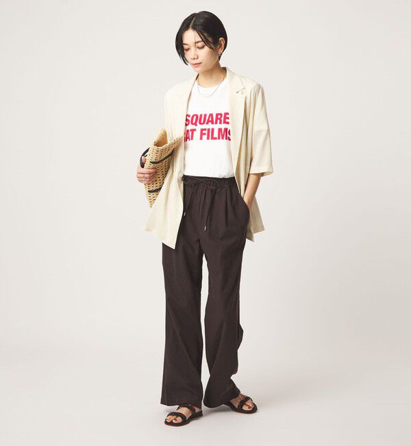 UNITED ARROWS green label relaxing「［size SHORT/TALLあり］BREEZE LINEN ブリーズリネン ワイド パンツ」|その他|